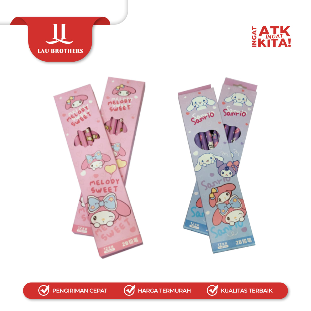ZBANG PENSIL 2B SANRIO 3691 (1LSN/ 12PCS) - Image 3