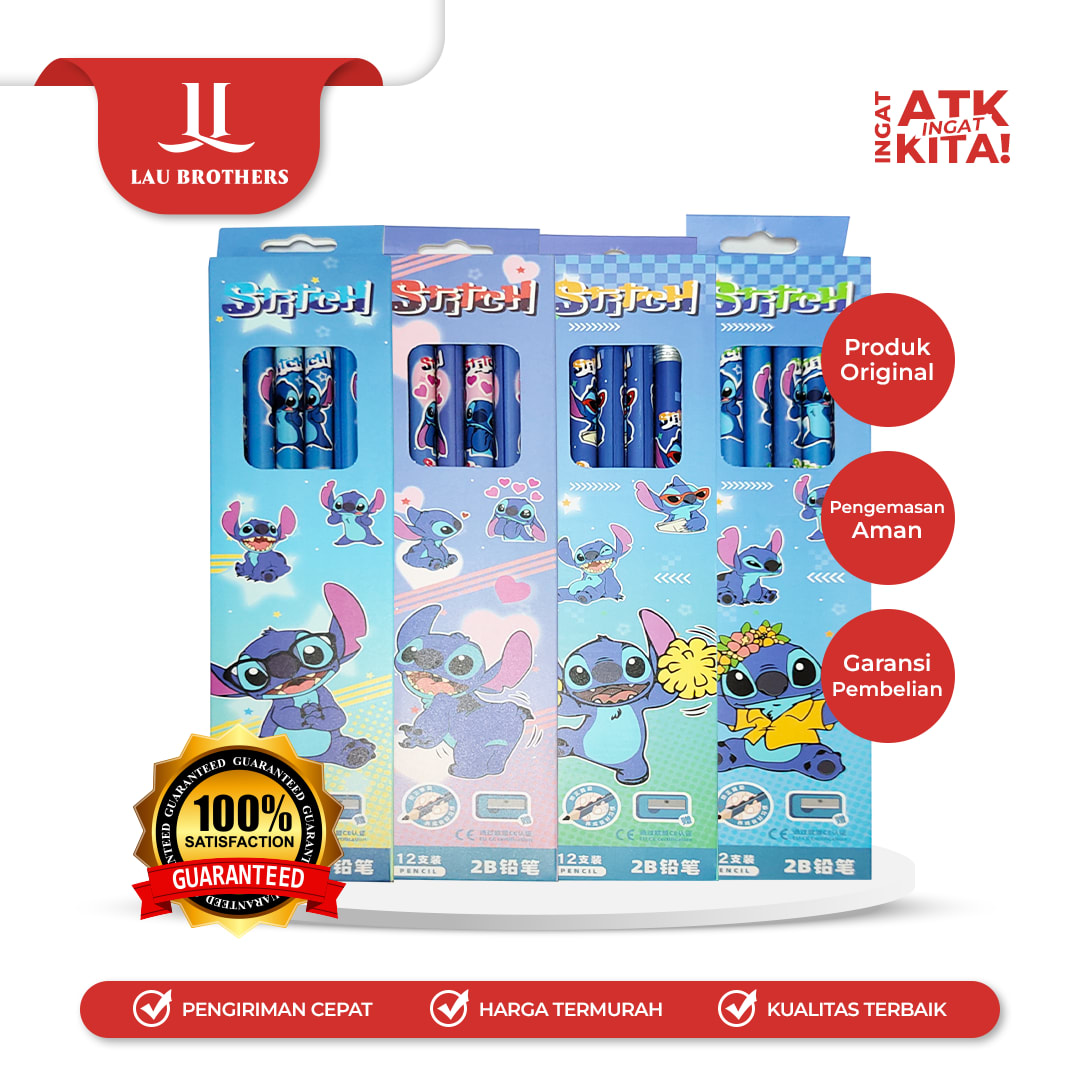 ZBANG PENSIL 2B STITCH 3709 (1LSN/ 12PCS)