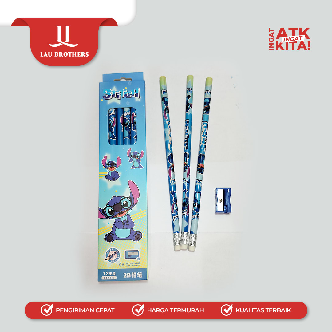 ZBANG PENSIL 2B STITCH 3709 (1LSN/ 12PCS) - Image 7