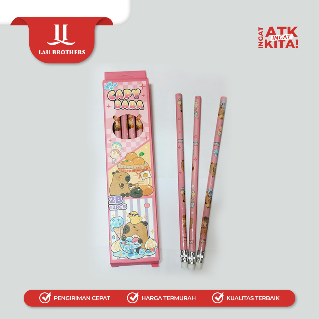 ZBANG PENSIL 2B CAPYBARA 3697 (1LSN/ 12PCS) - Image 4