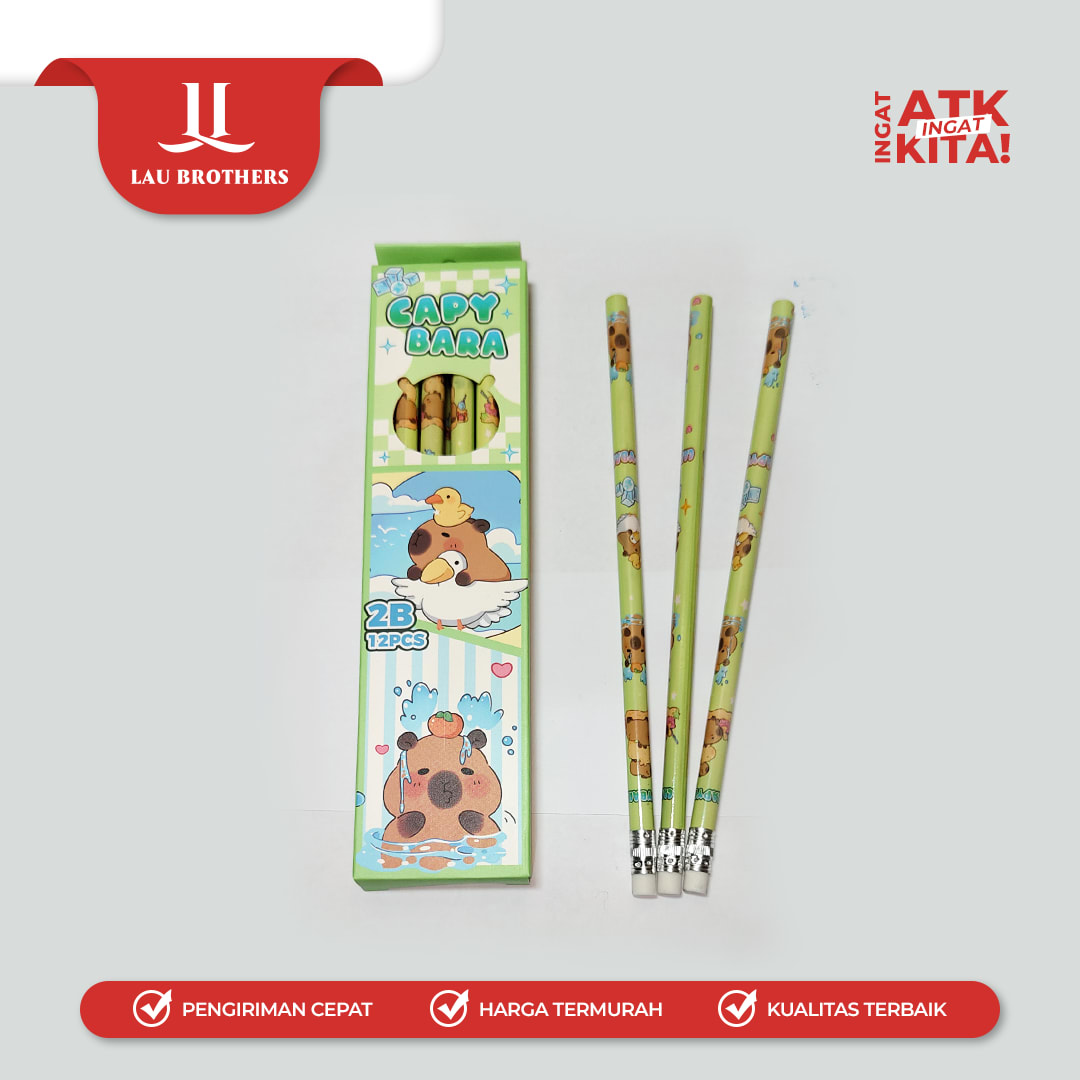 ZBANG PENSIL 2B CAPYBARA 3697 (1LSN/ 12PCS) - Image 7