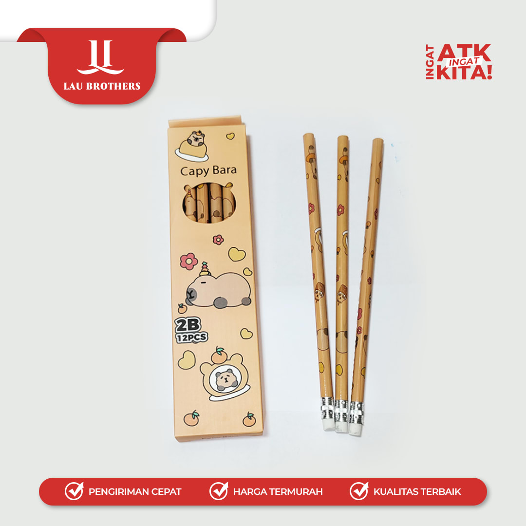 ZBANG PENSIL 2B CAPYBARA 3697 (1LSN/ 12PCS) - Image 5