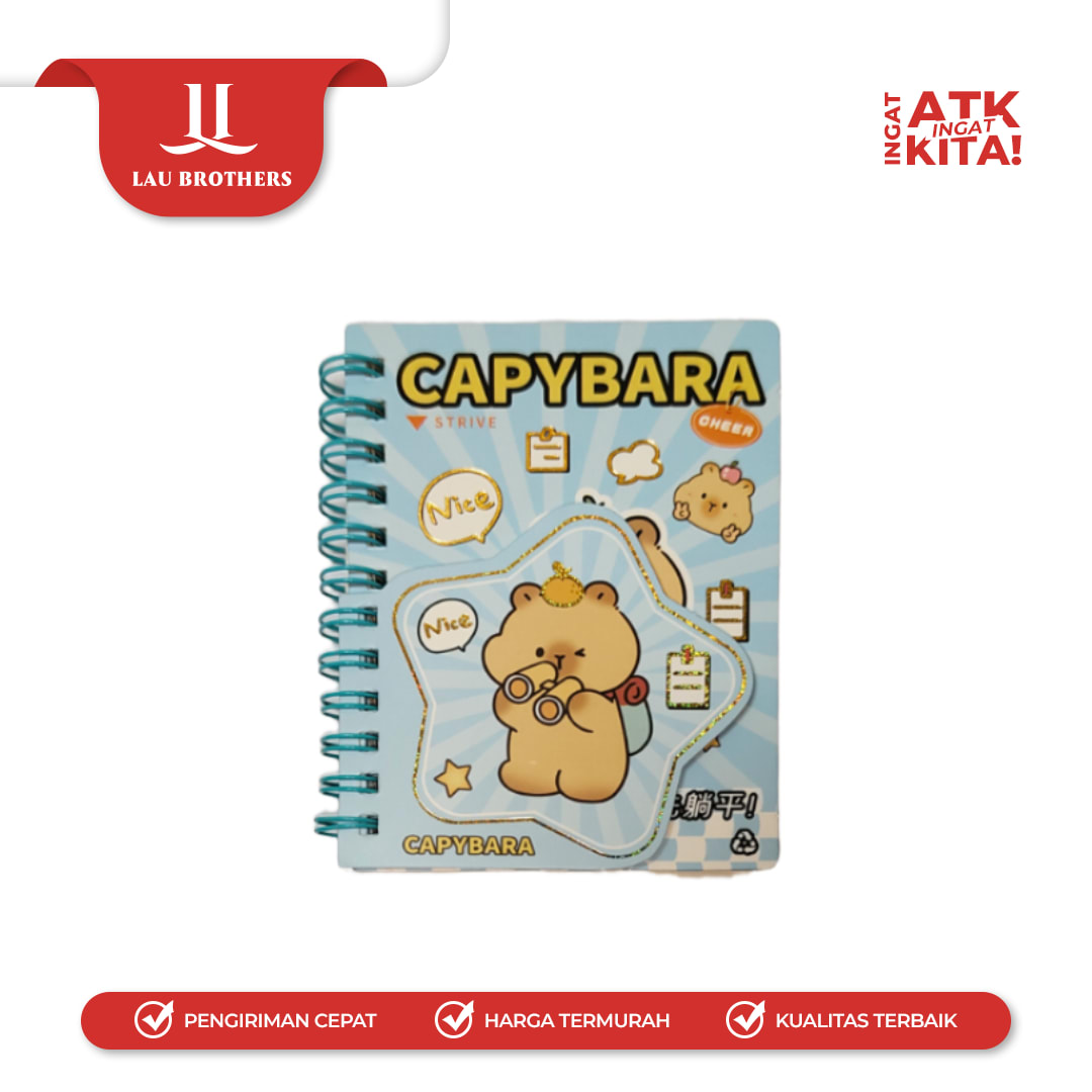 DEPAI BUKU DIARY CAPYBARA 222-34 (1PC) - Image 4