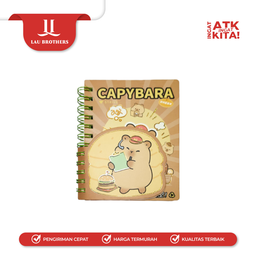DEPAI BUKU DIARY CAPYBARA 222-34 (1PC) - Image 7