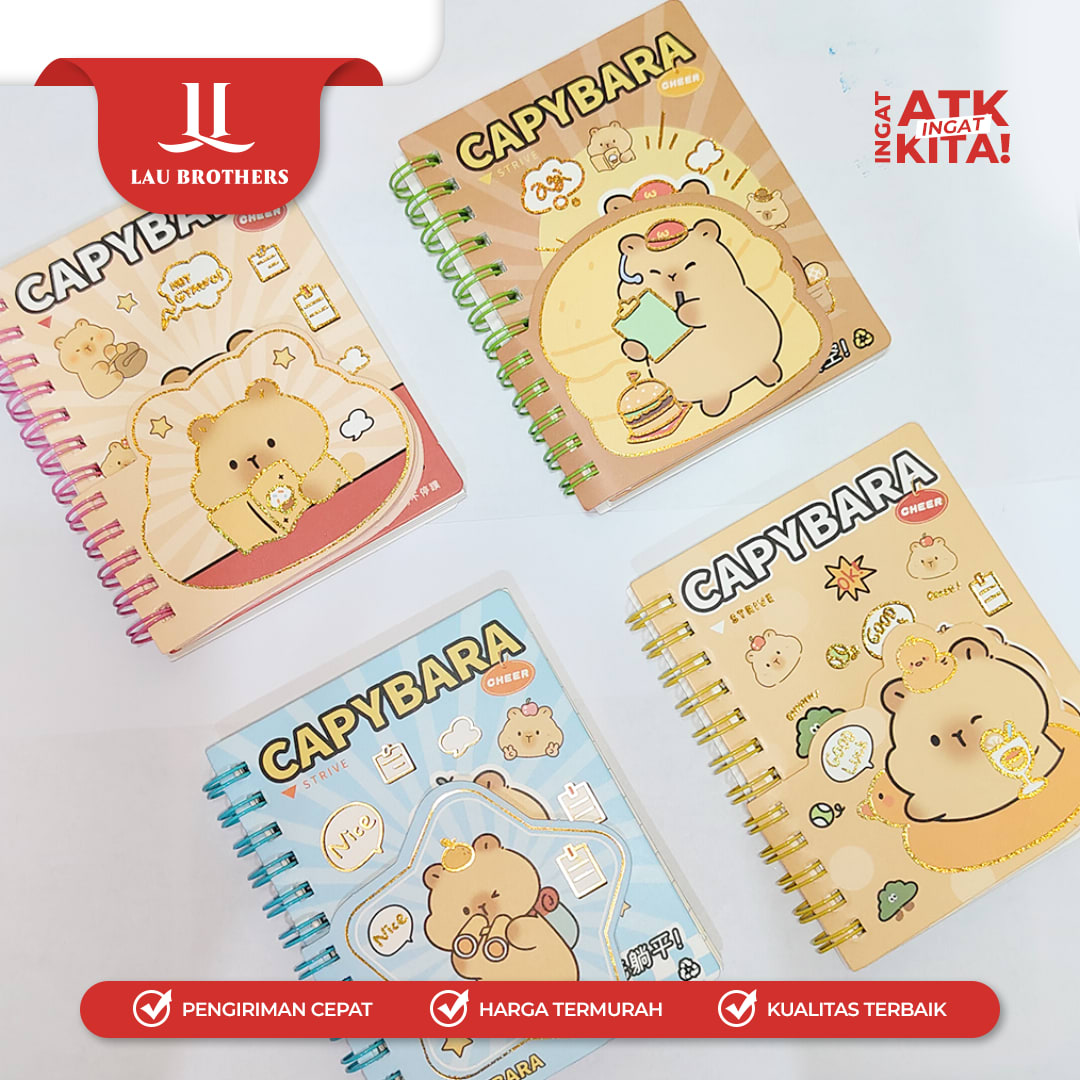 DEPAI BUKU DIARY CAPYBARA 222-34 (1PC) - Image 3