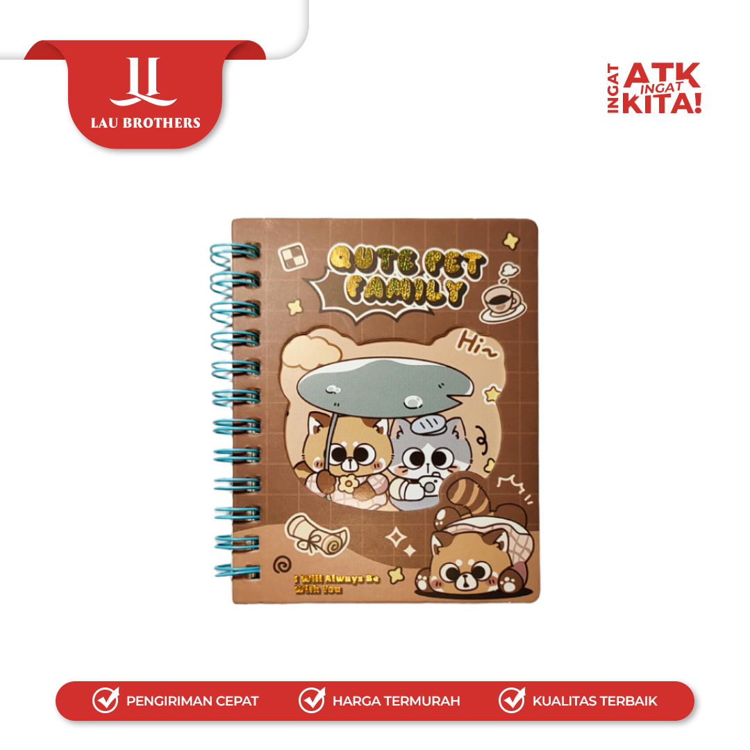DEPAI BUKU DIARY QUTE PET FAMILY 888-40 (1PC) - Image 7