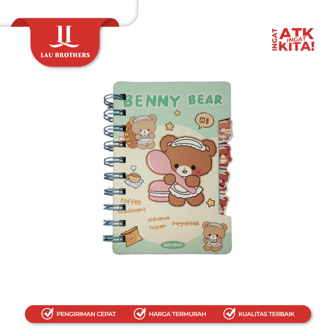 DEPAI BUKU DIARY BENNY BEAR 800-6821 (1PC) - Image 5