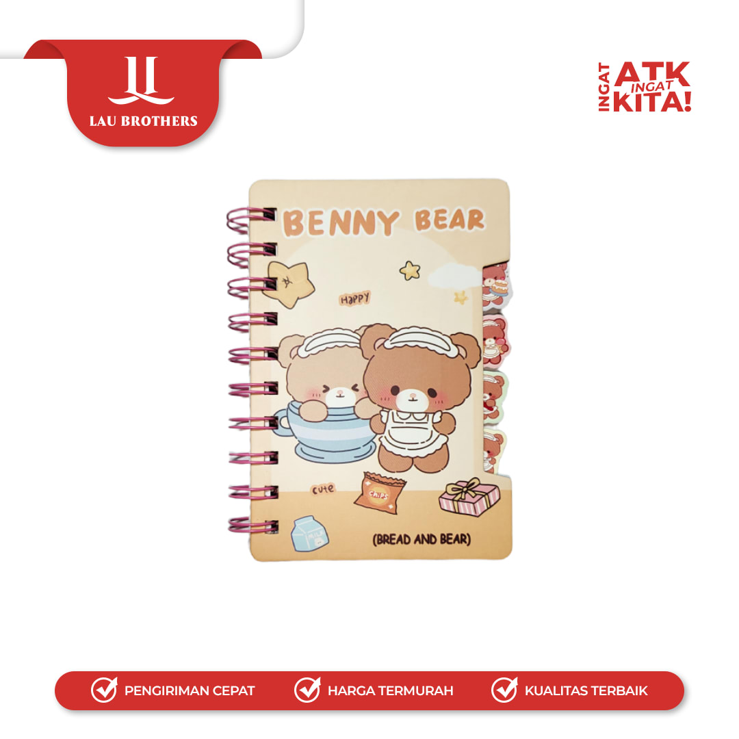 DEPAI BUKU DIARY BENNY BEAR 800-6821 (1PC) - Image 4