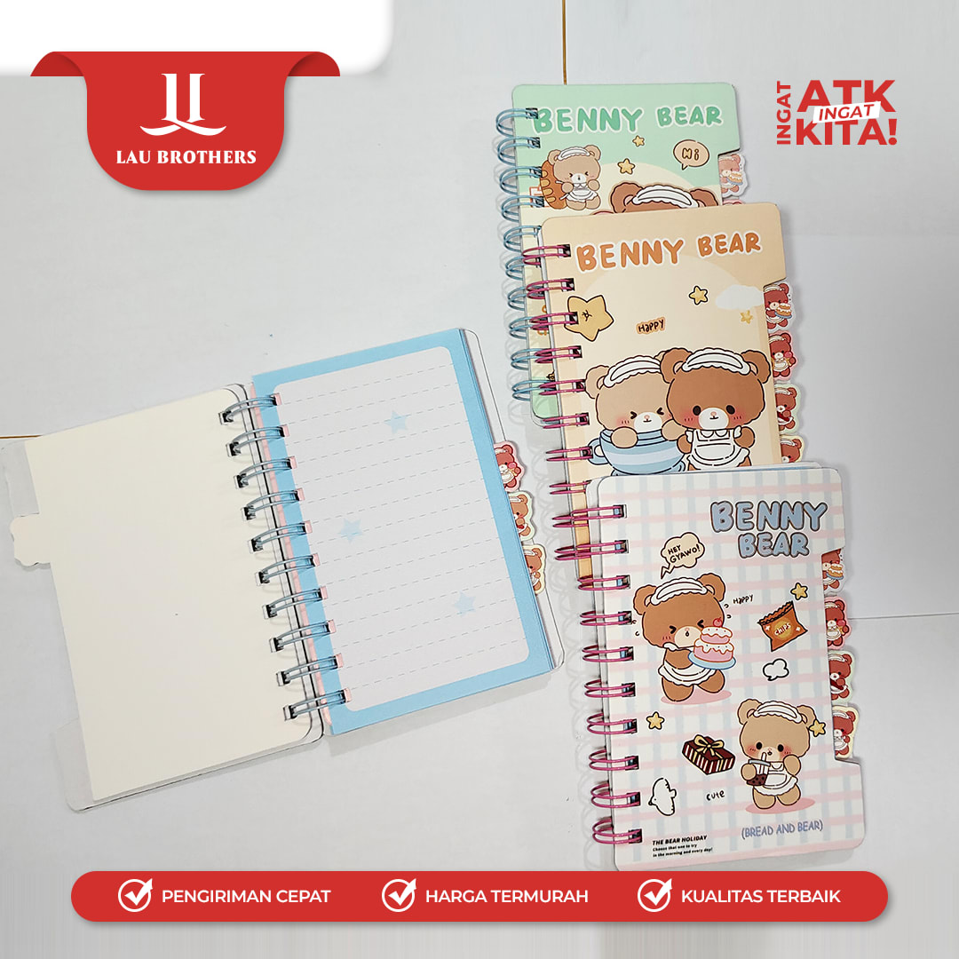 DEPAI BUKU DIARY BENNY BEAR 800-6821 (1PC) - Image 6