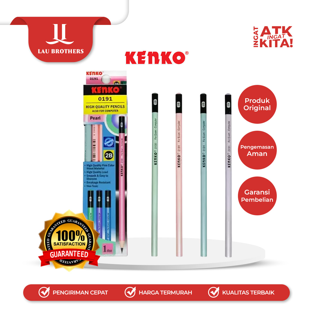 KENKO PENSIL 2B-0109 PEARL (1LSN/ 12PCS)