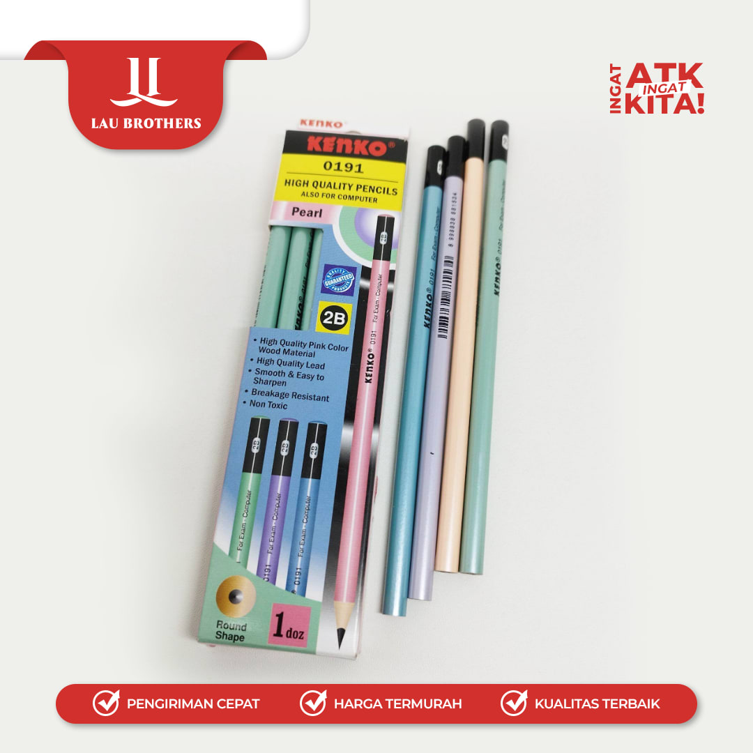 KENKO PENSIL 2B-0109 PEARL (1LSN/ 12PCS) - Image 7