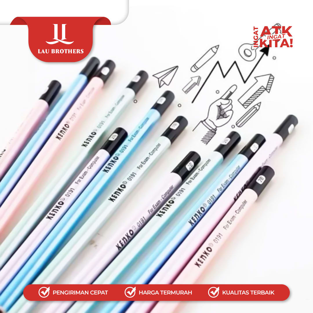 KENKO PENSIL 2B-0109 PEARL (1LSN/ 12PCS) - Image 4