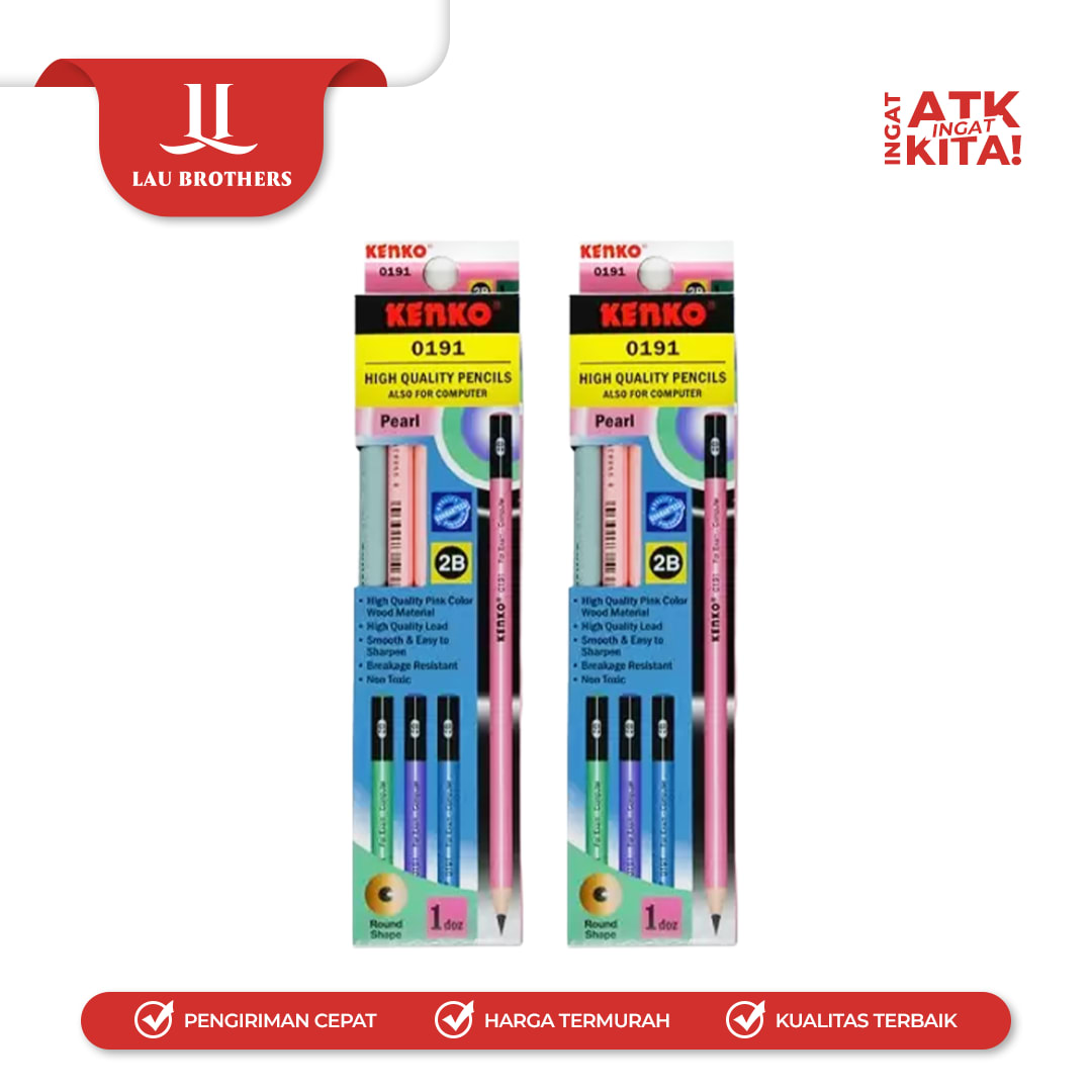 KENKO PENSIL 2B-0109 PEARL (1LSN/ 12PCS) - Image 2