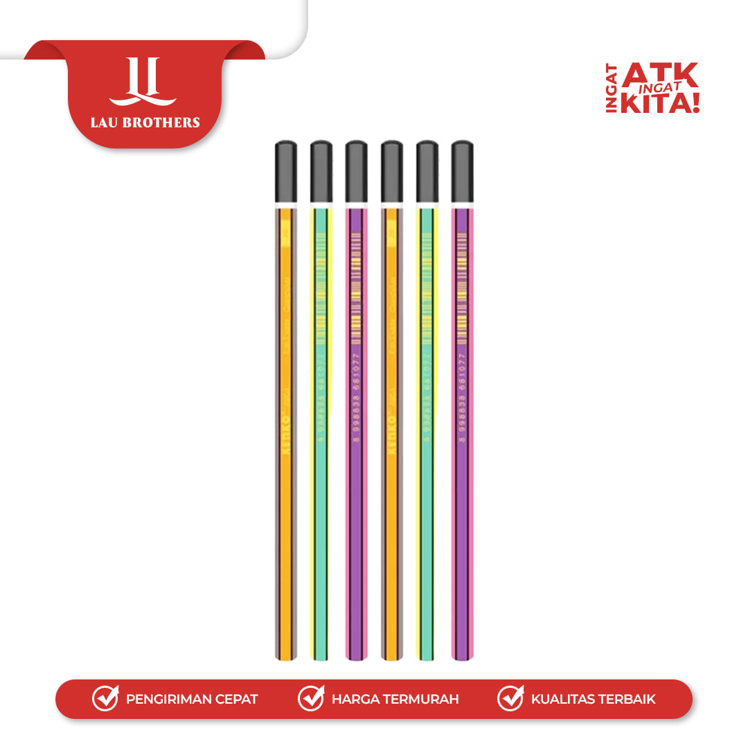 KENKO PENSIL 2B-6900 FUN COLORS (1LSN/ 12PCS) - Image 3