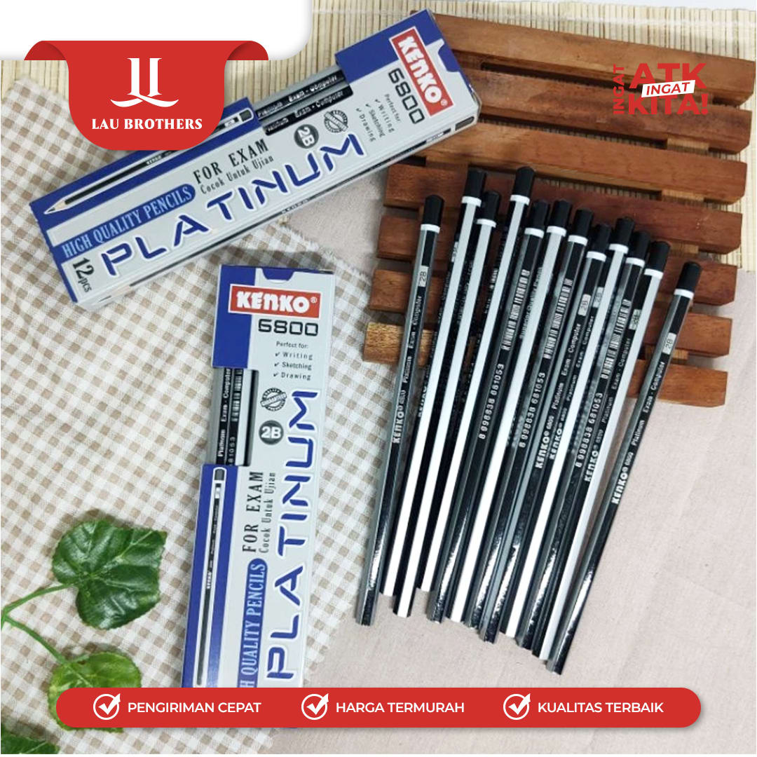 KENKO PENSIL 2B-6800 PLATINUM (1LSN/ 12PCS) - Image 3