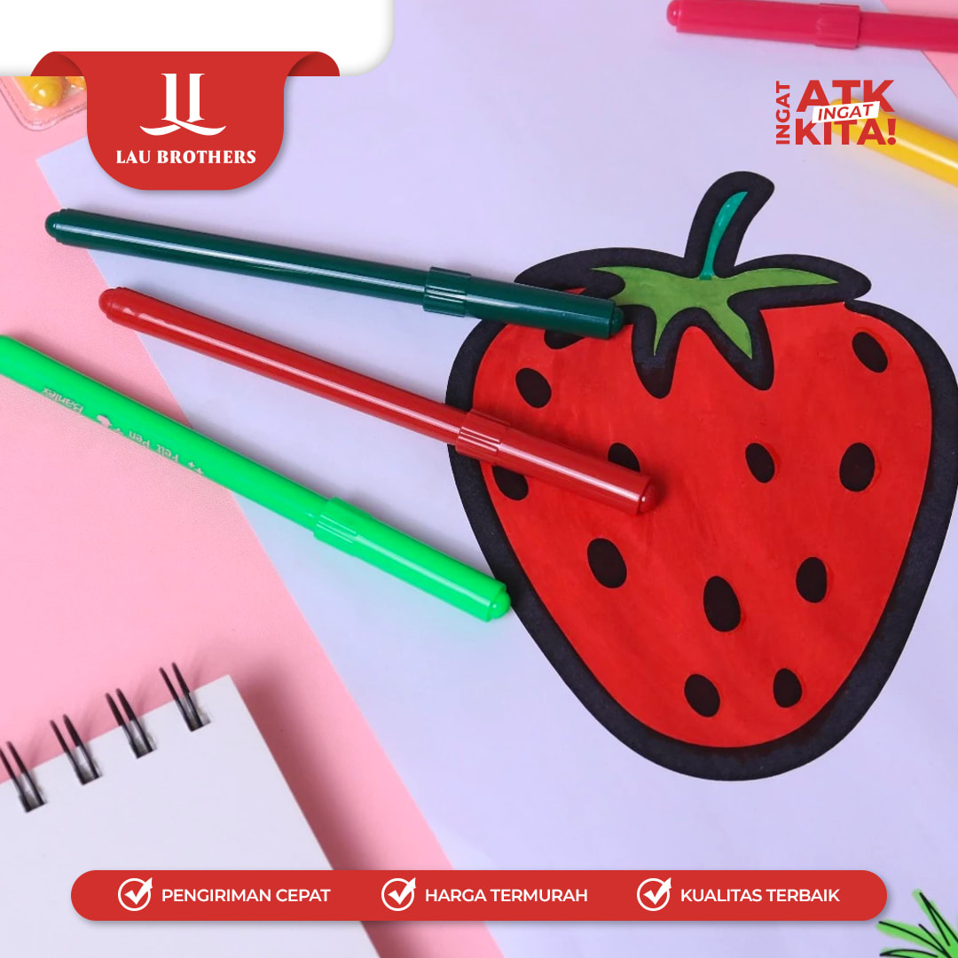 BANTEX PULPEN FELT/ FELT PEN 12 BK3016 (1SET) - Image 4