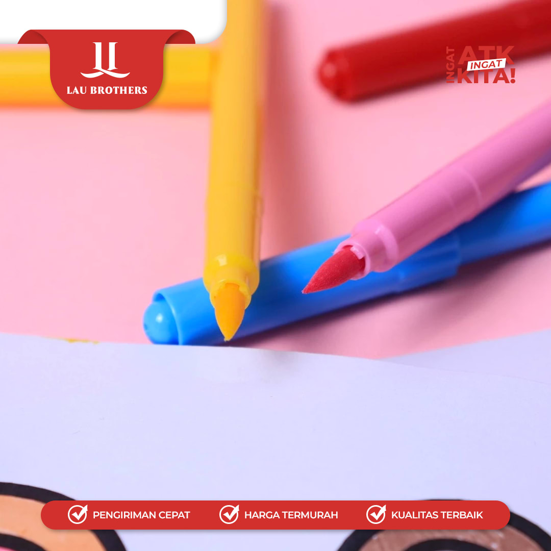 BANTEX PULPEN FELT/ FELT PEN 12 BK3016 (1SET) - Image 3