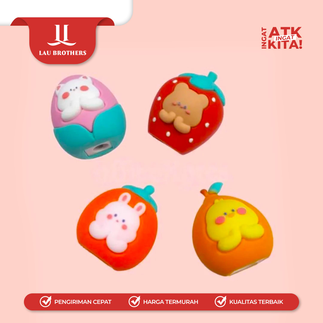 COMBO RAUTAN TANGAN/ PENCIL SHARPENER SWEET FRUIT 3903 (1PC) - Image 4