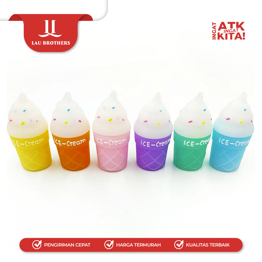 COMBO RAUTAN TANGAN/ PENCIL SHARPENER ICE CREAM 3807 (1PC) - Image 5