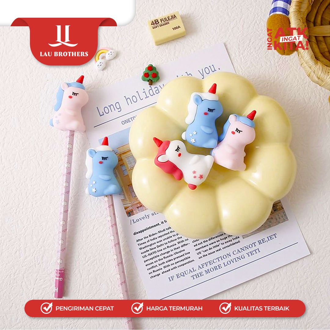 COMBO RAUTAN TANGAN/ PENCIL SHARPENER UNICORN 3810 (1PC) - Image 4