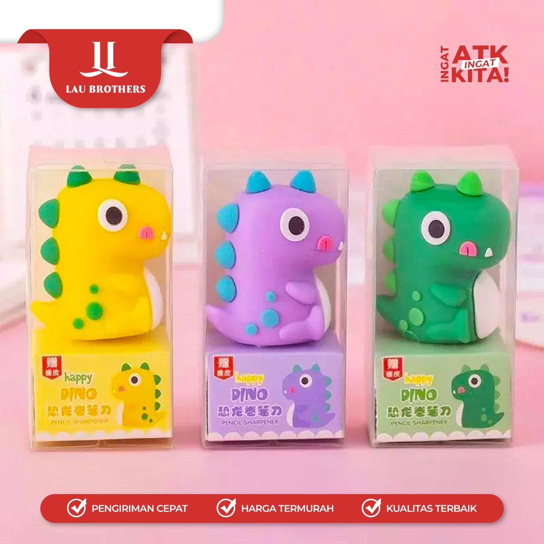 COMBO RAUTAN TANGAN/ PENCIL SHARPENER DINO 3811 (1PC) - Image 3