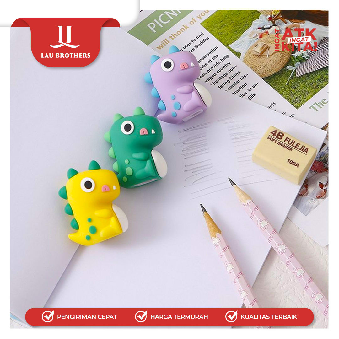 COMBO RAUTAN TANGAN/ PENCIL SHARPENER DINO 3811 (1PC) - Image 4