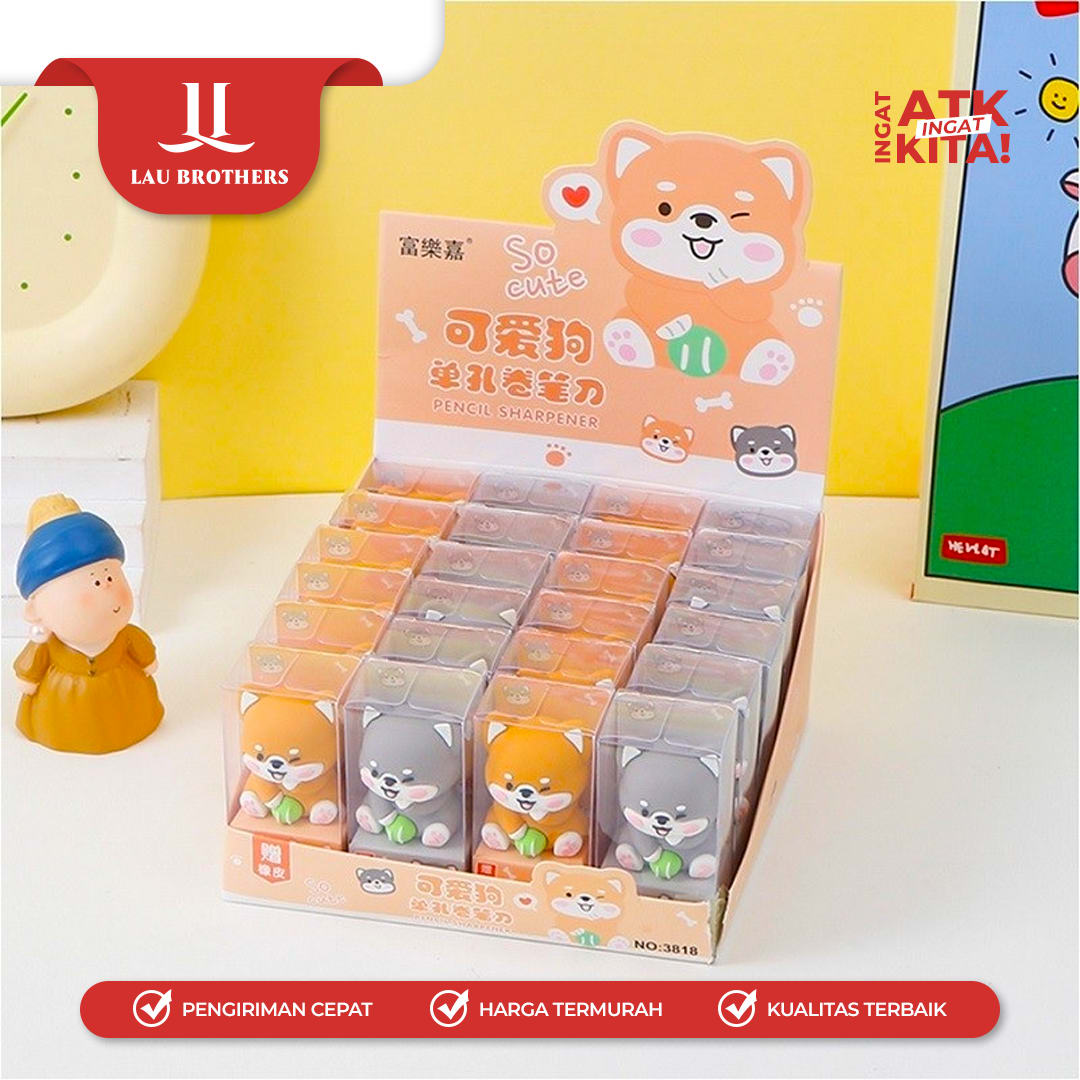 COMBO RAUTAN TANGAN/ PENCIL SHARPENER DOG 3818 (1PC) - Image 3