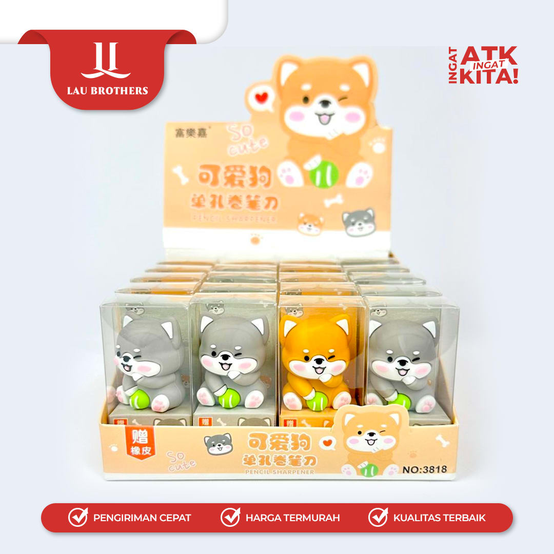 COMBO RAUTAN TANGAN/ PENCIL SHARPENER DOG 3818 (1PC) - Image 4