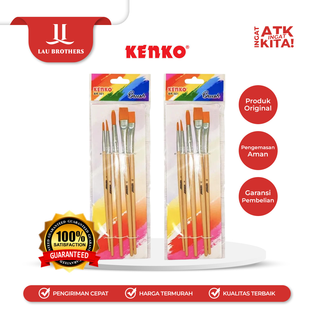 KENKO KUAS LUKIS/ BRUSH BR-501 (1SET)