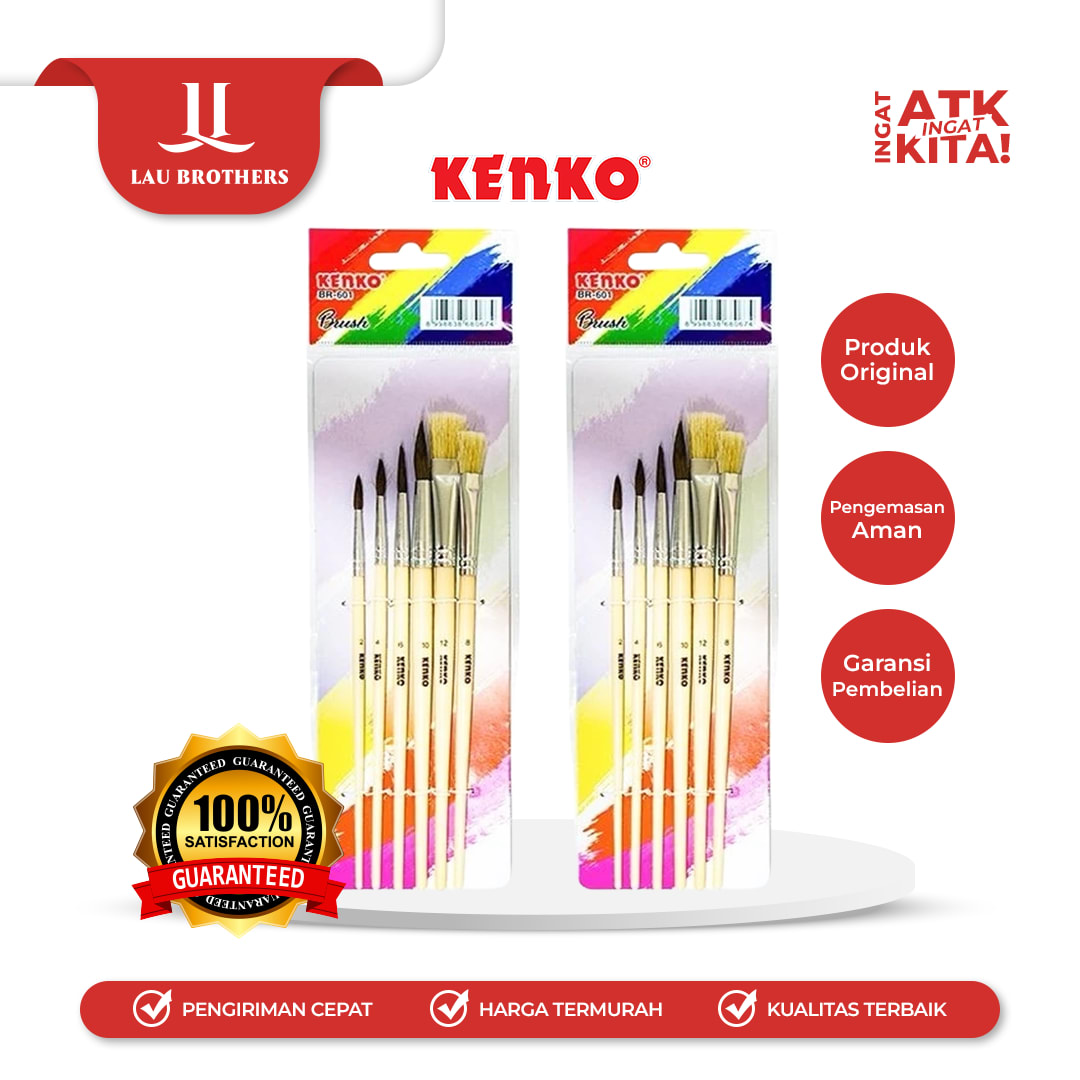 KENKO KUAS LUKIS/ BRUSH BR-601 (1SET)