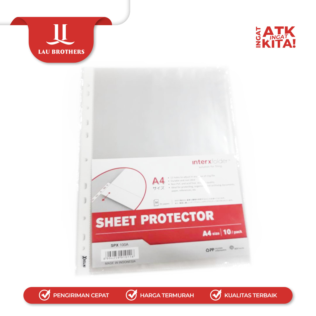 INTERX SHEET PROTECTOR A4 (1PACK/ 10SHEET) - Image 3