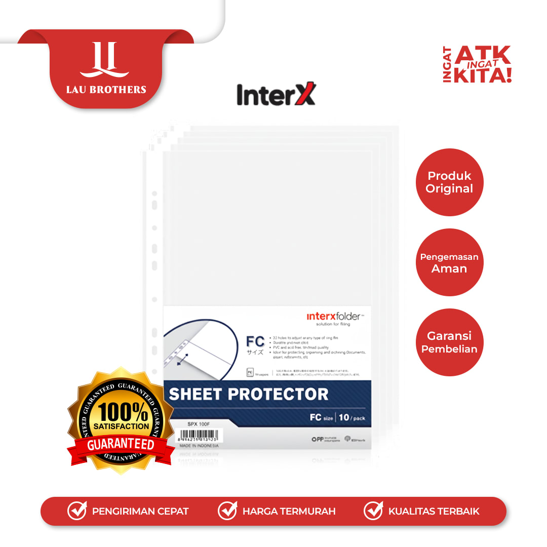 INTERX SHEET PROTECTOR F4 (1PACK/ 10SHEET)