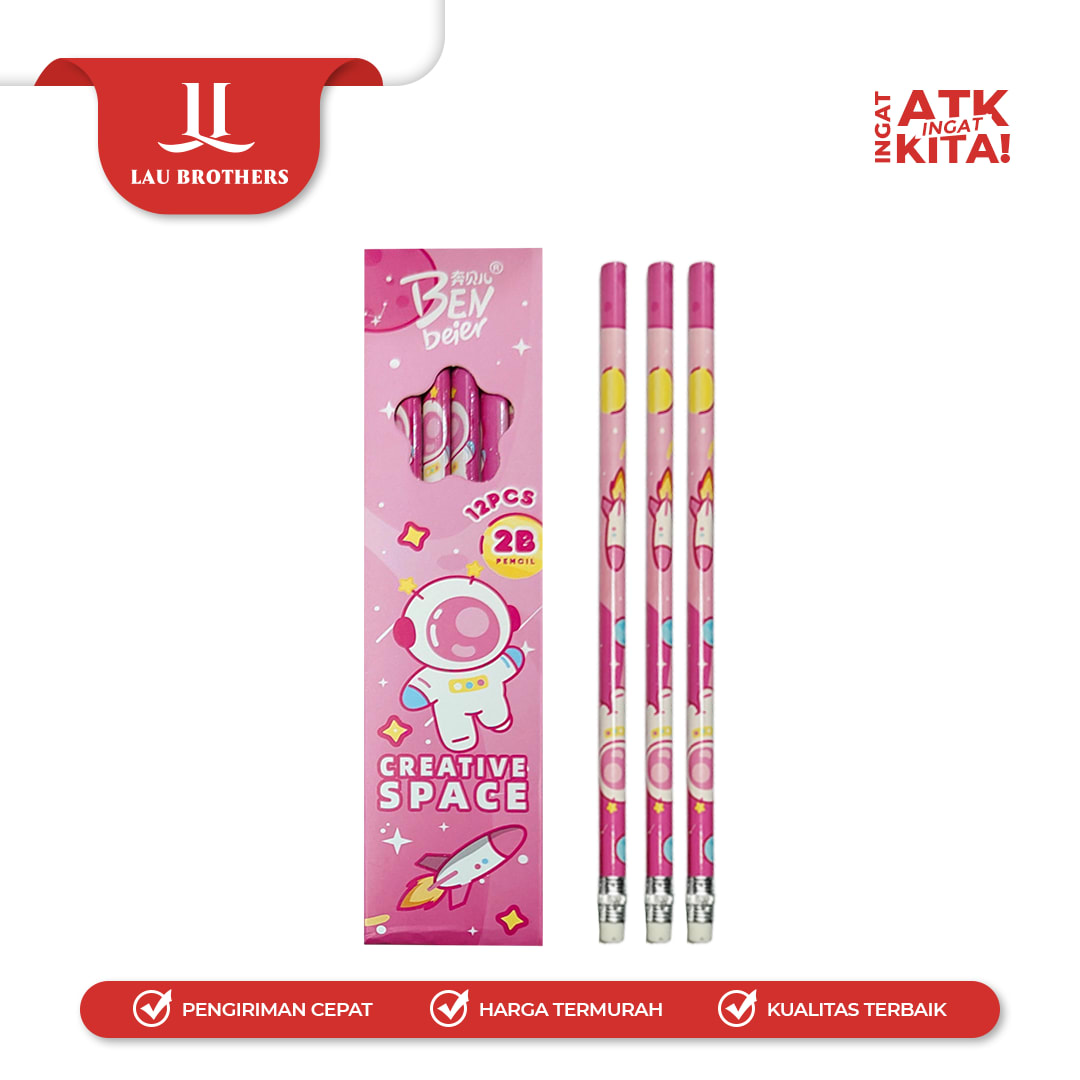 ZBANG PENSIL 2B CREATIVE SPACE 3707 (1LSN/ 12PCS) - Image 3