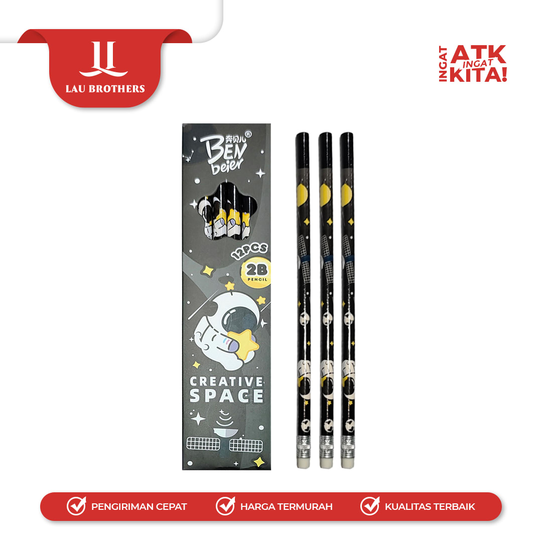 ZBANG PENSIL 2B CREATIVE SPACE 3707 (1LSN/ 12PCS) - Image 5