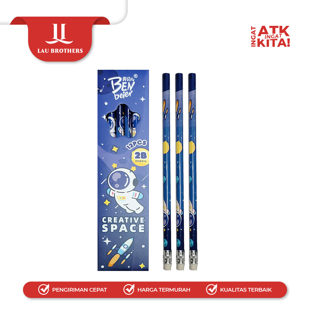 ZBANG PENSIL 2B CREATIVE SPACE 3707 (1LSN/ 12PCS) - Image 6