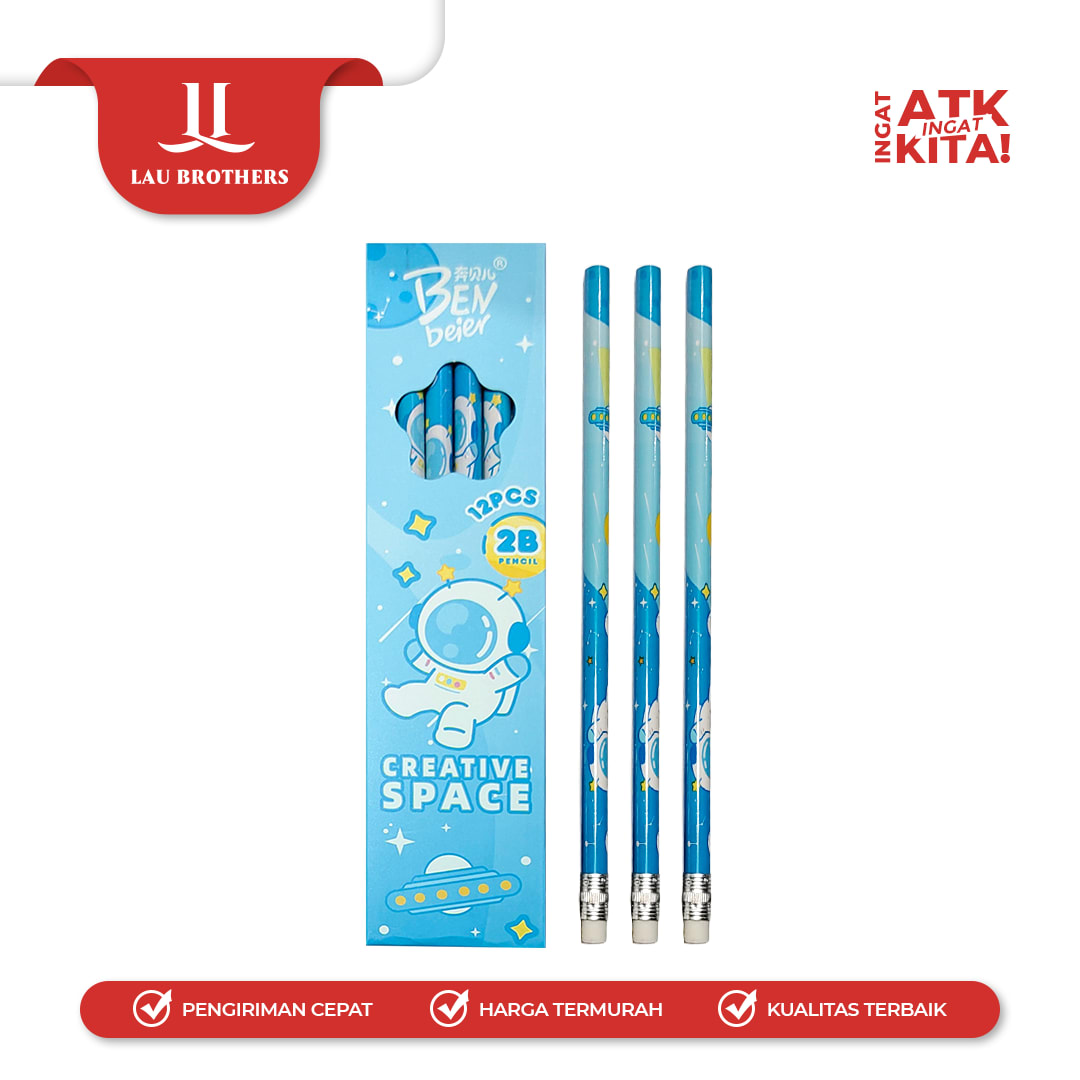 ZBANG PENSIL 2B CREATIVE SPACE 3707 (1LSN/ 12PCS) - Image 4
