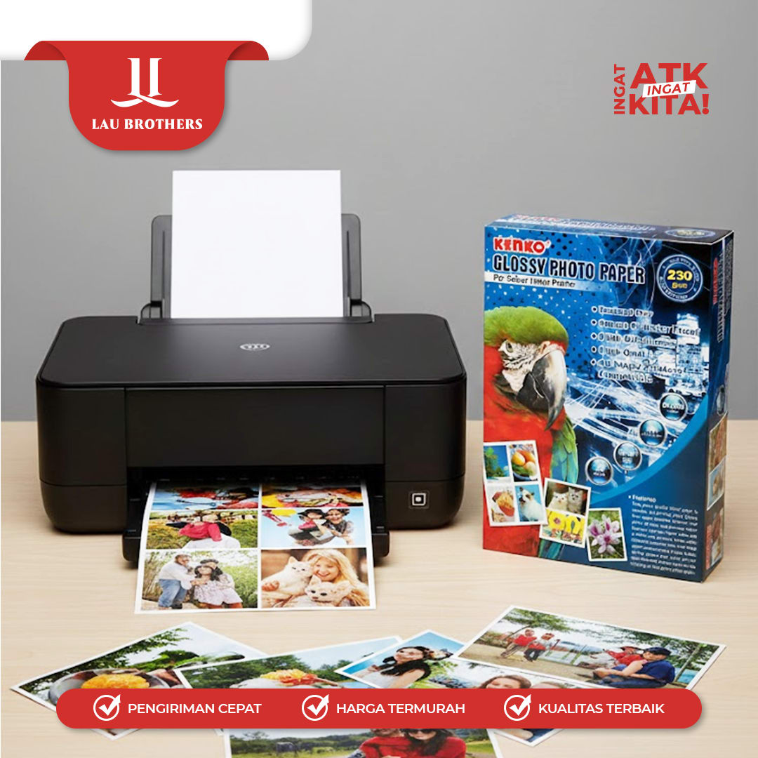 KENKO KERTAS FOTO MENGKILAP/ GLOSSY PHOTO PAPER A4 230gsm (1PACK/ 20SHEETS) - Image 5