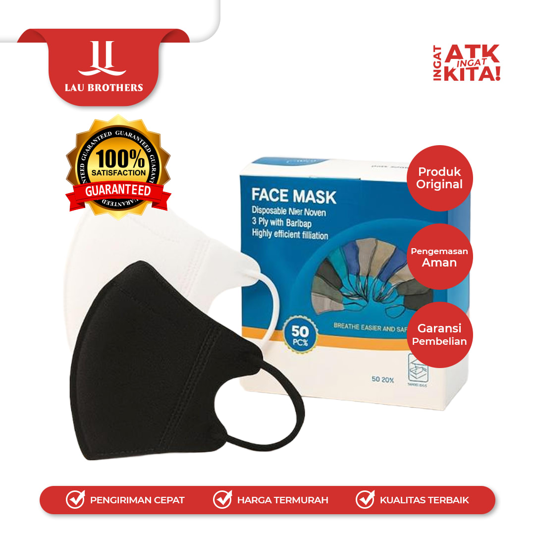 MASKER DUCKBILL EARLOOP 3 PLY (1PACK/ 50PCS)