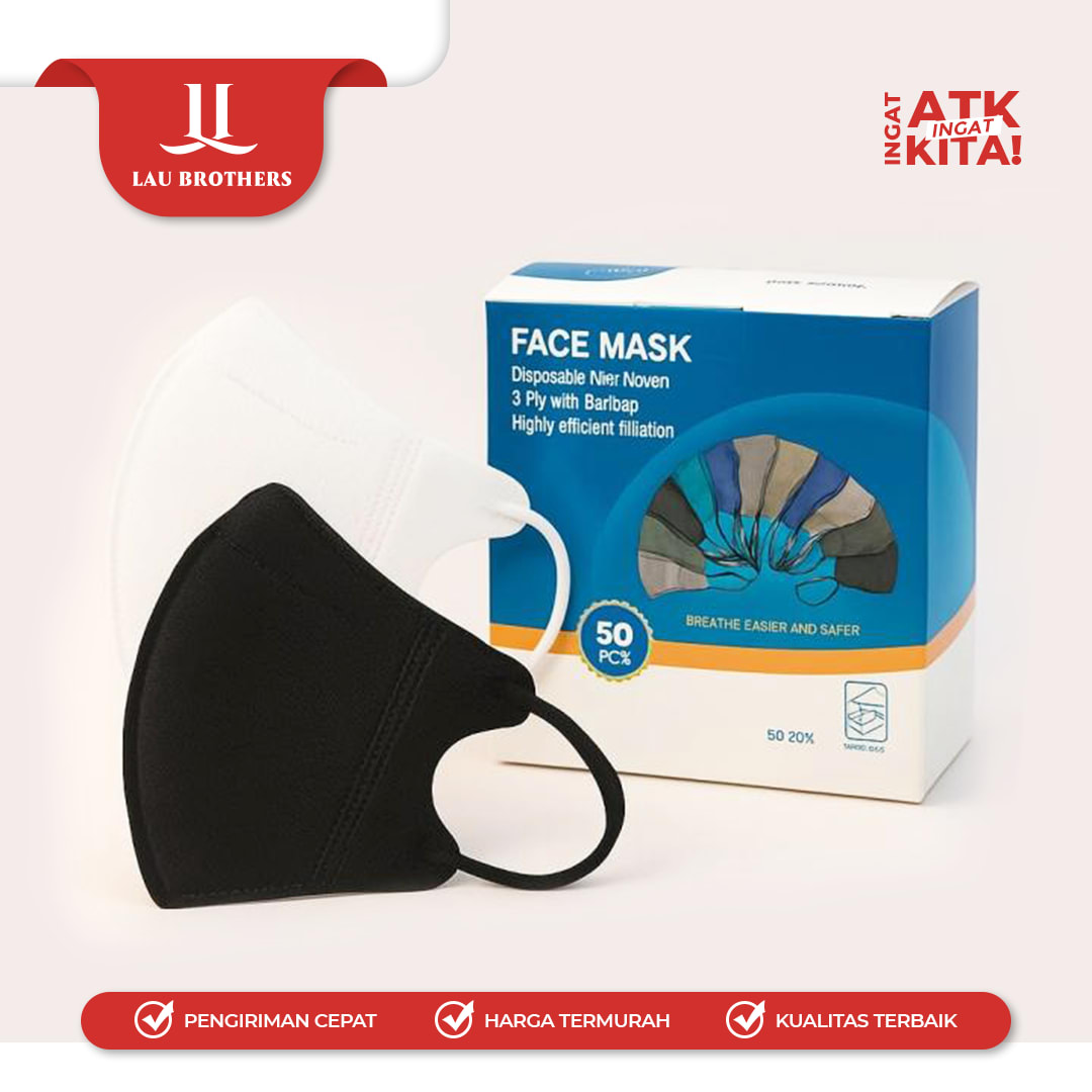 MASKER DUCKBILL EARLOOP 3 PLY (1PACK/ 50PCS) - Image 6