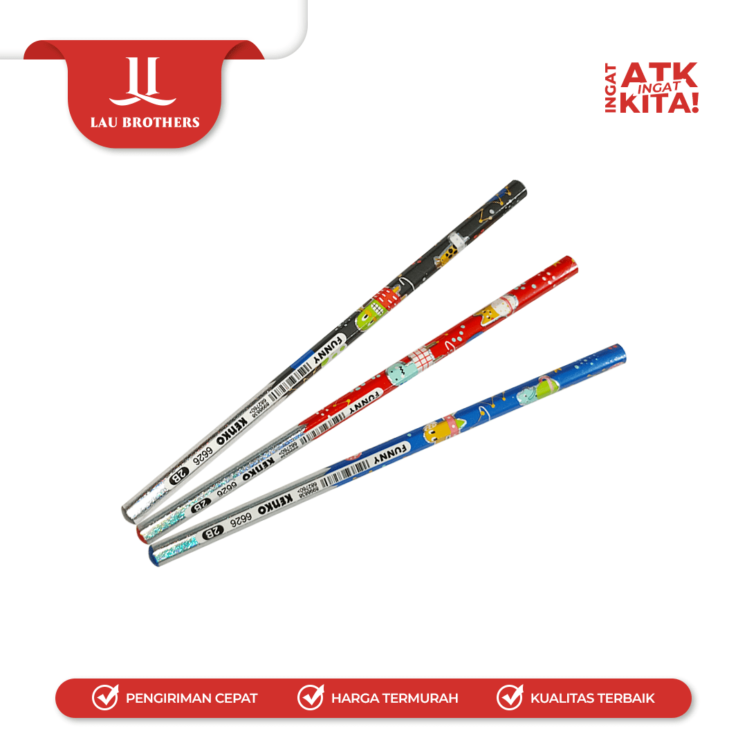 KENKO PENSIL 2B-6626 FUNNY (1LSN/ 12PCS) - Image 2