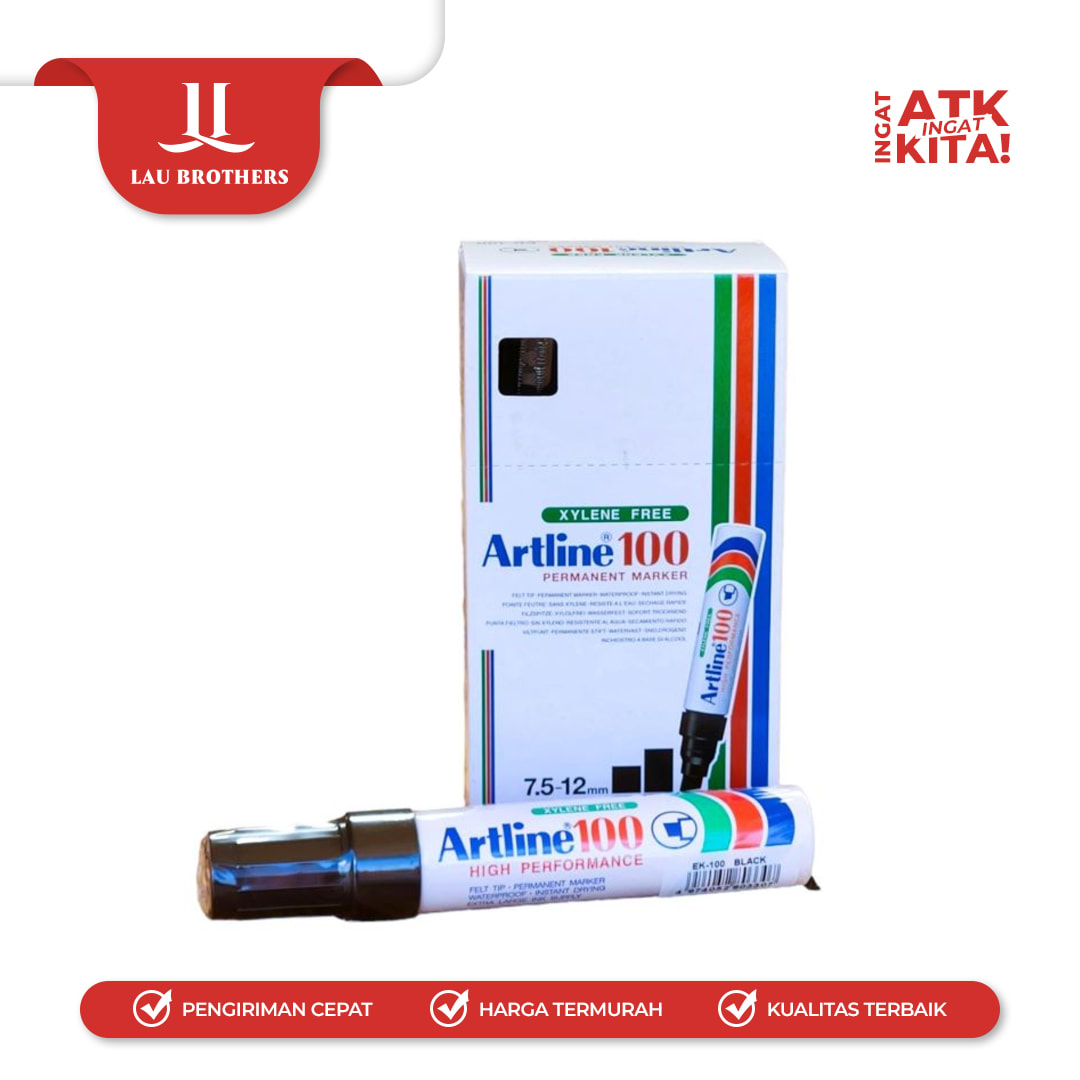 ARTLINE 100 SPIDOL PERMANEN/ PERMANENT MARKER EK-100 (1LSN /12PCS) - Image 4