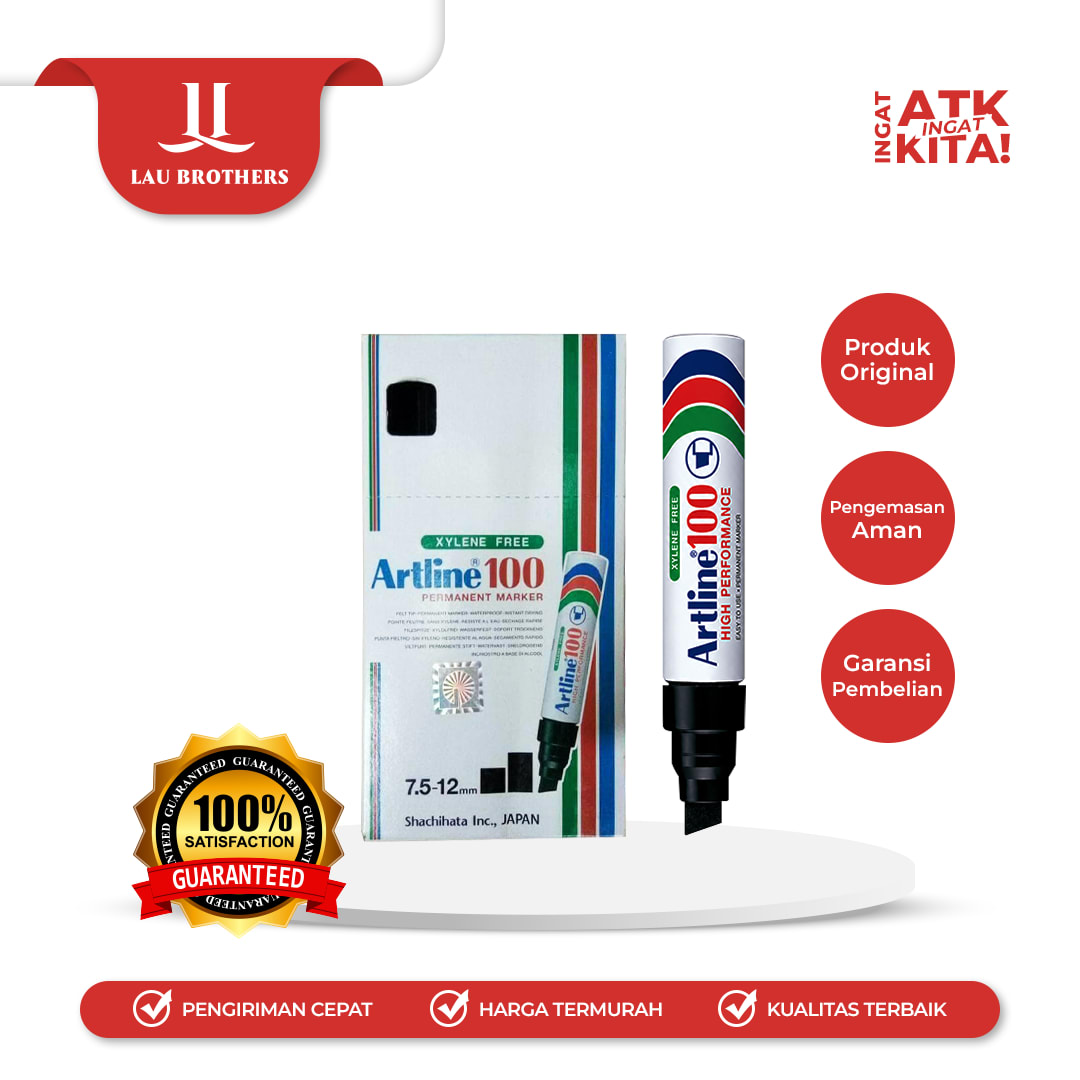 ARTLINE 100 SPIDOL PERMANEN/ PERMANENT MARKER EK-100 (1LSN /12PCS)