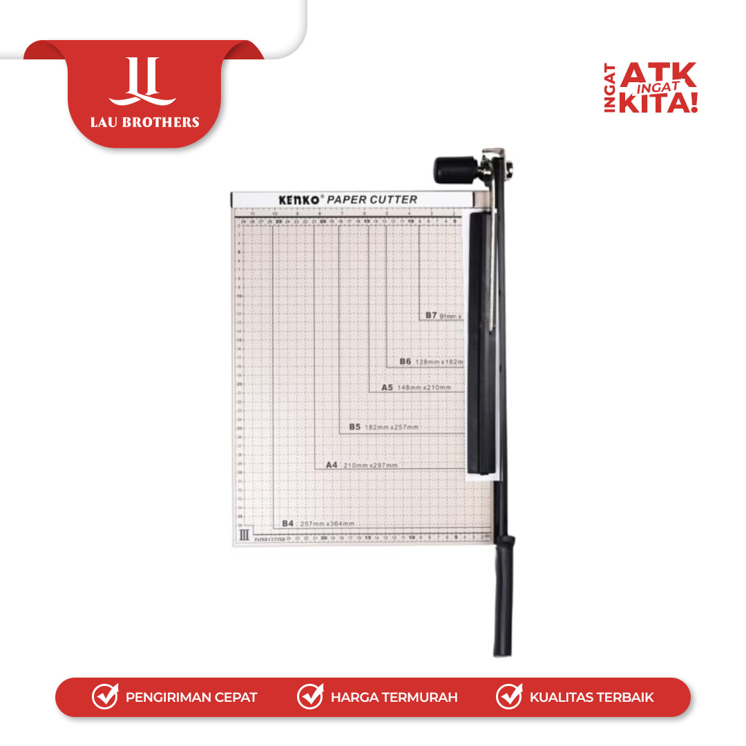 KENKO PEMOTONG KERTAS/ PAPER TRIMMER B4 METAL (1PC) - Image 5