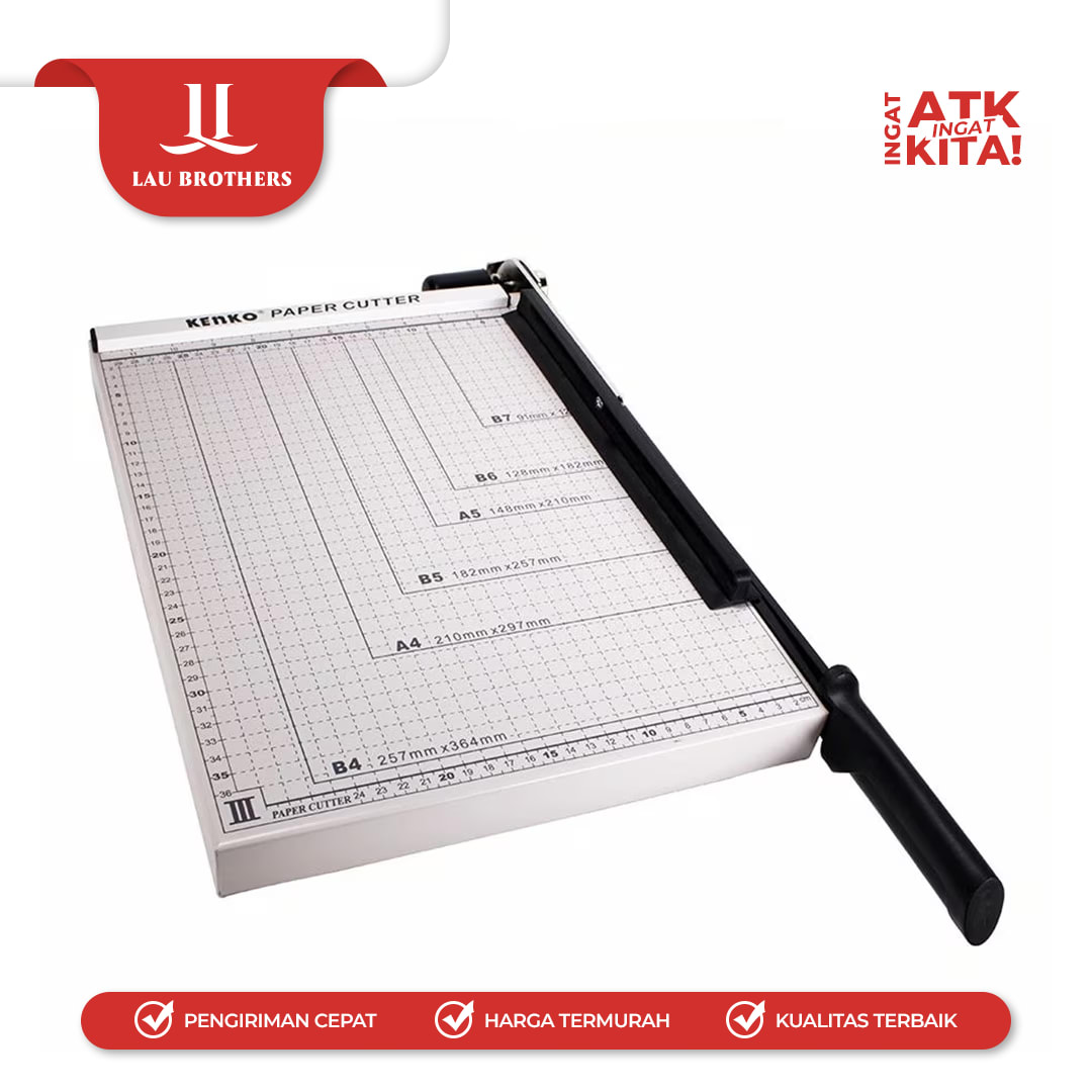 KENKO PEMOTONG KERTAS/ PAPER TRIMMER B4 METAL (1PC) - Image 6