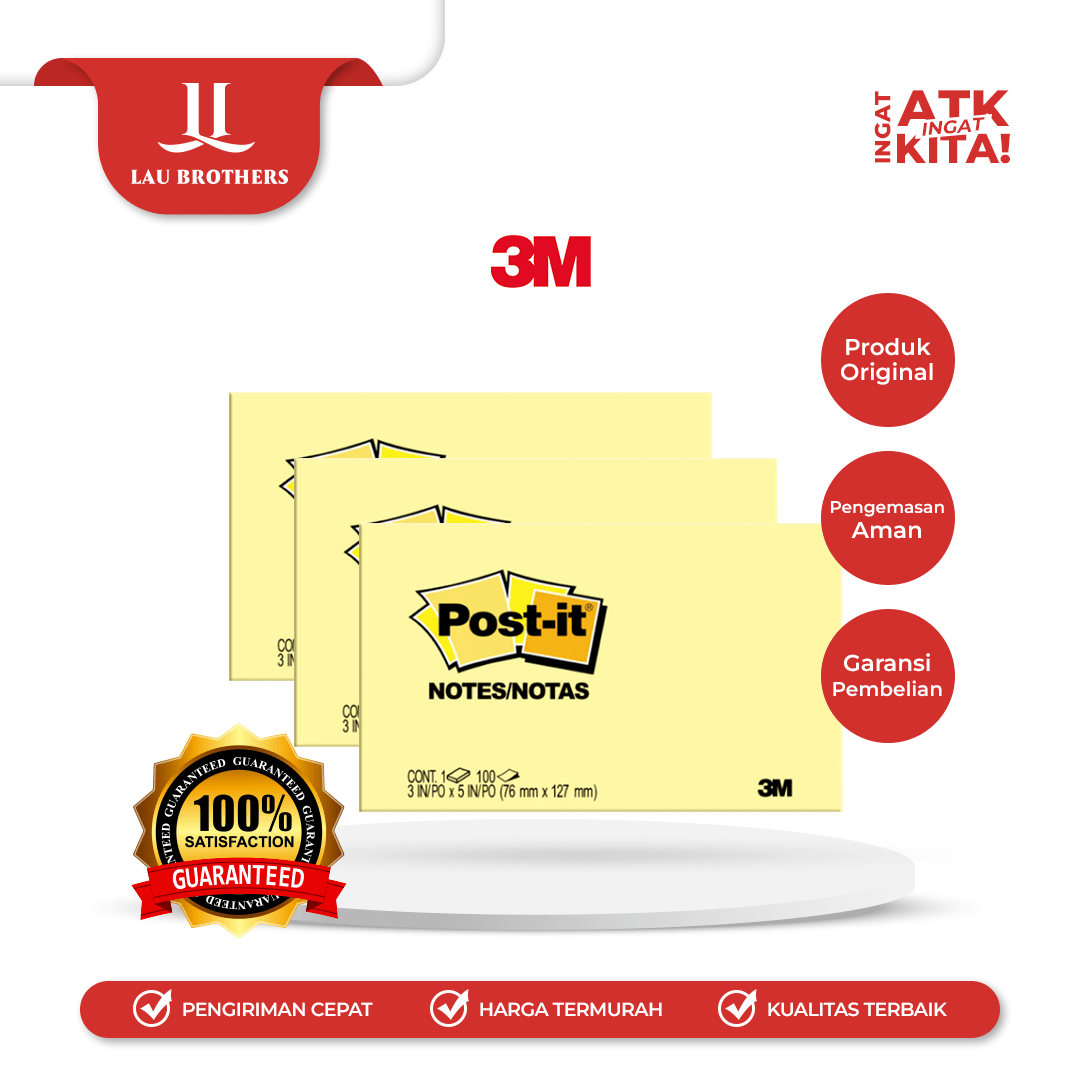 3M POST IT STICKY NOTES NO.655 (1PAD)