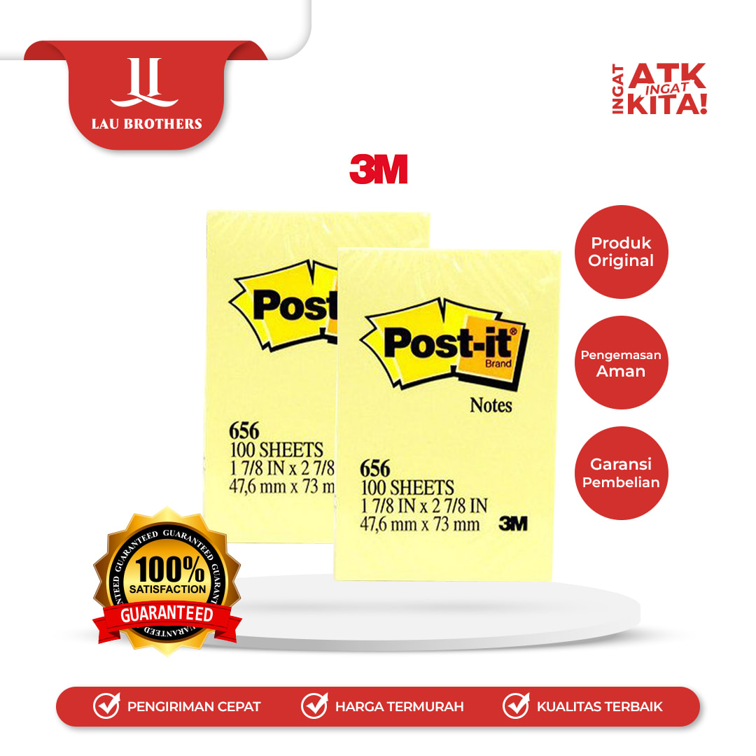 3M POST IT STICKY NOTES NO.656 (1PAD)