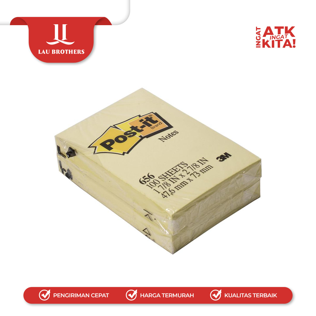 3M POST IT STICKY NOTES NO.656 (1PAD) - Image 2