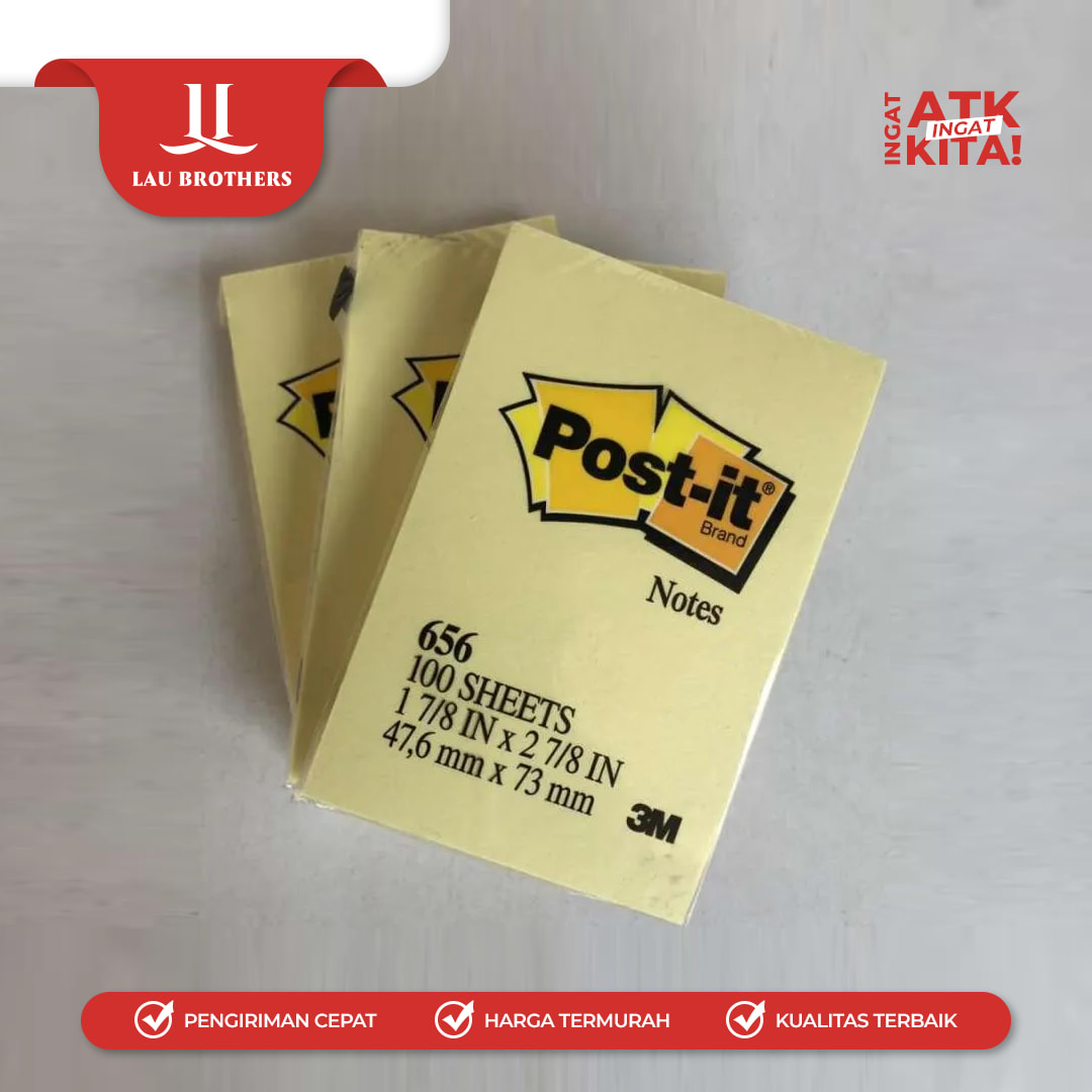 3M POST IT STICKY NOTES NO.656 (1PAD) - Image 5