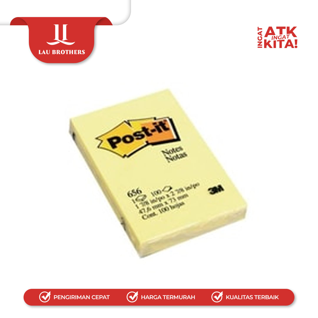 3M POST IT STICKY NOTES NO.656 (1PAD) - Image 3