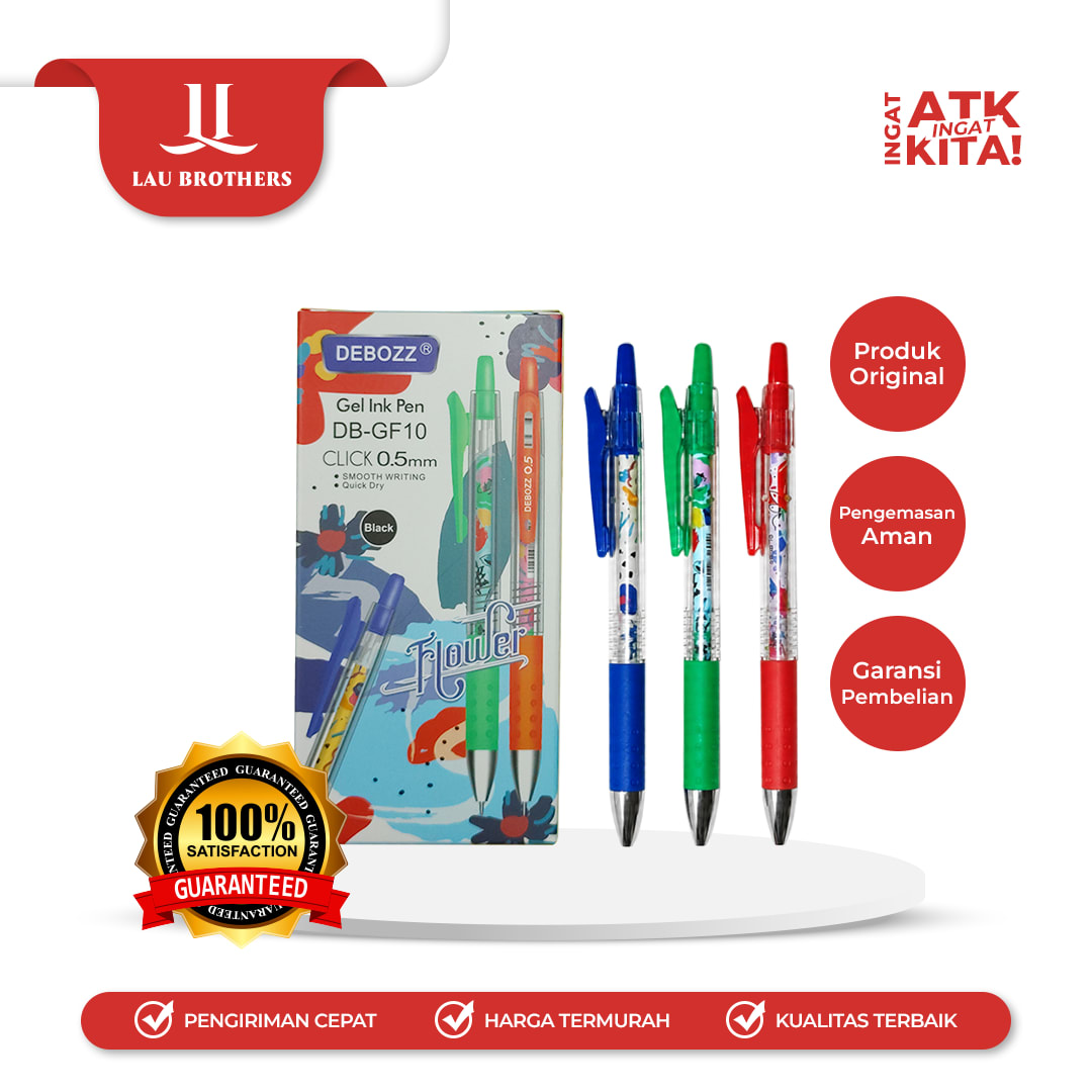 DEBOZZ PULPEN GEL DB-GF10 (1LUSIN/ 12PCS)